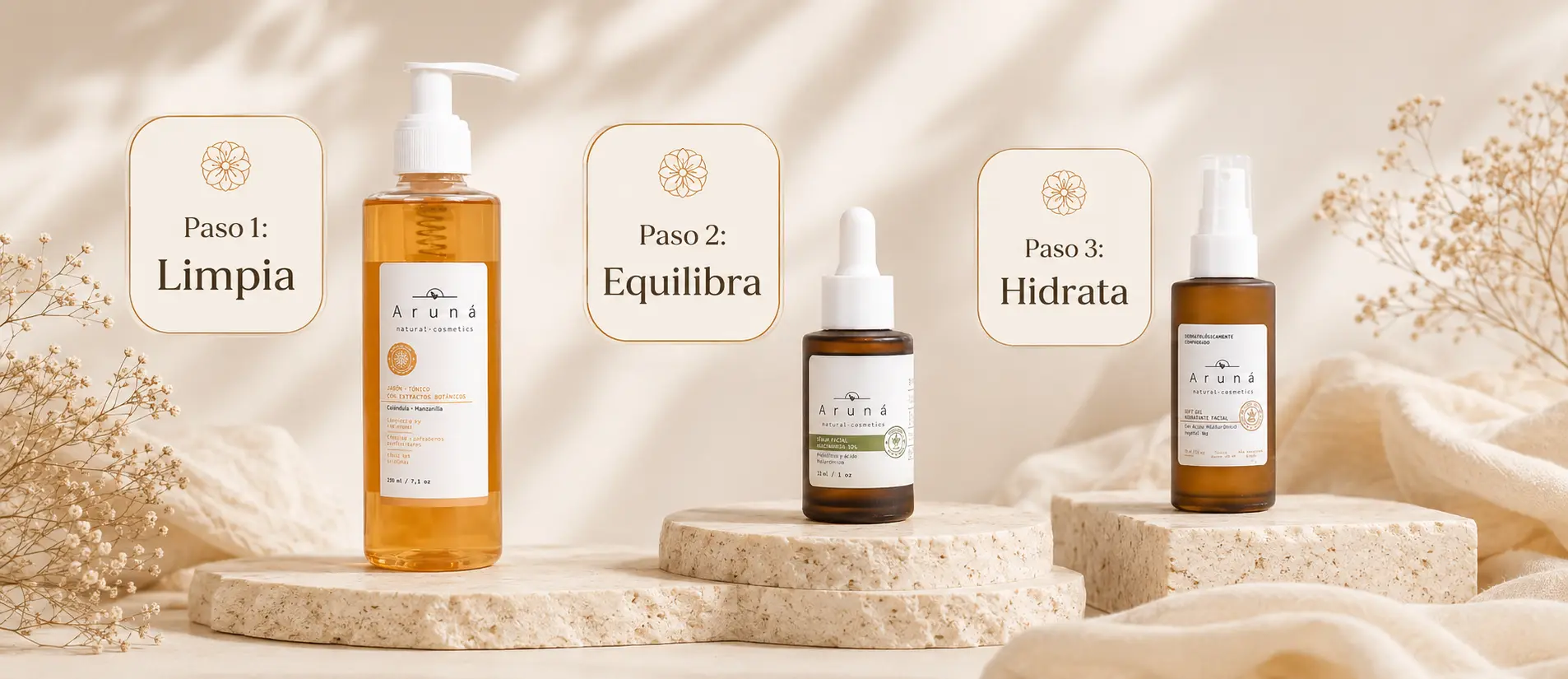 Rutina Equilibrio y Frescura con jabón facial, sérum de niacinamida e hidratante Soufflé